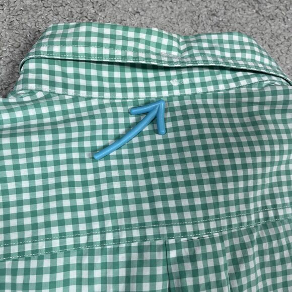 Brooks Brothers Shirt Mens Large Slim Fit Gingham Plaid Easter *See Description* - Picture 8 of 13
